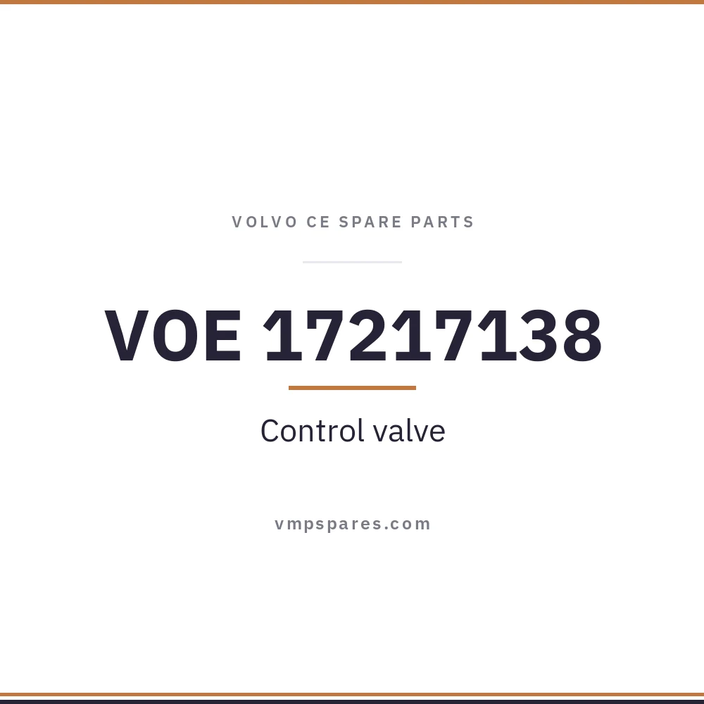 VOE 17217138 – Control valve