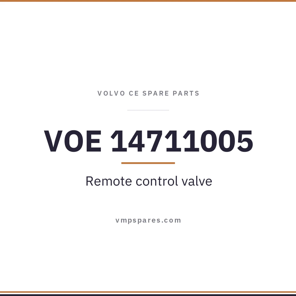 VOE 14711005 – Remote control valve