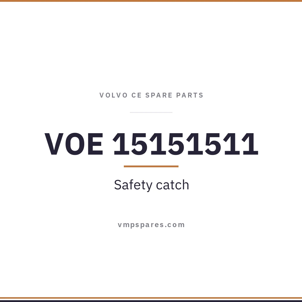 VOE 15151511 – Safety catch