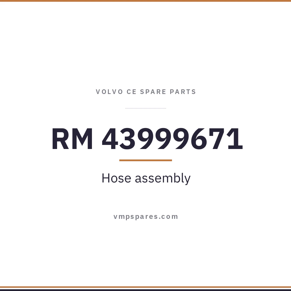 RM 43999671 – Hose assembly