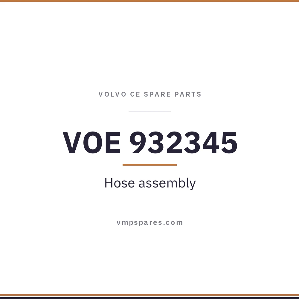 VOE 932345 – Hose assembly