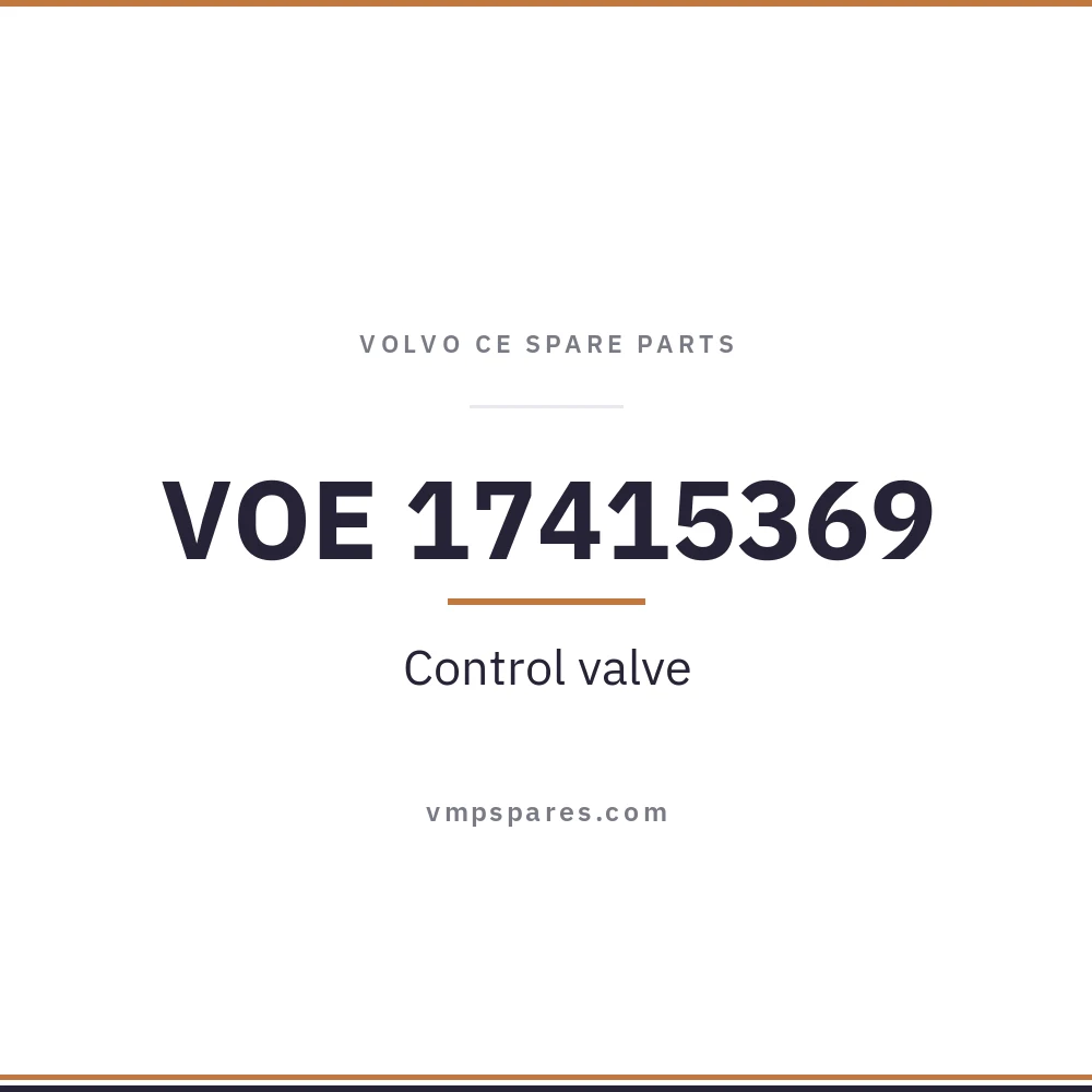 VOE 17415369 – Control valve