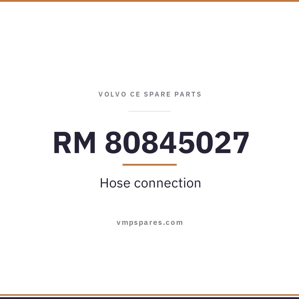 RM 80845027 – Hose connection