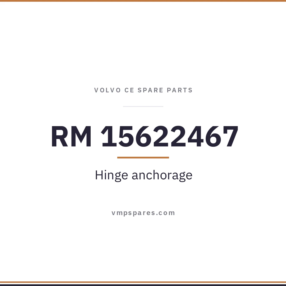 RM 15622467 – Hinge anchorage