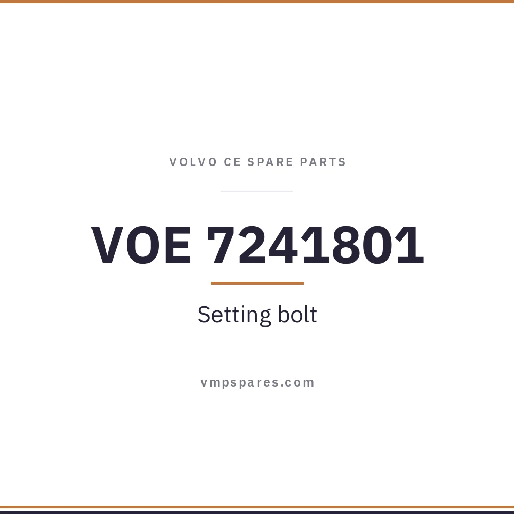 VOE 7241801 – Setting bolt