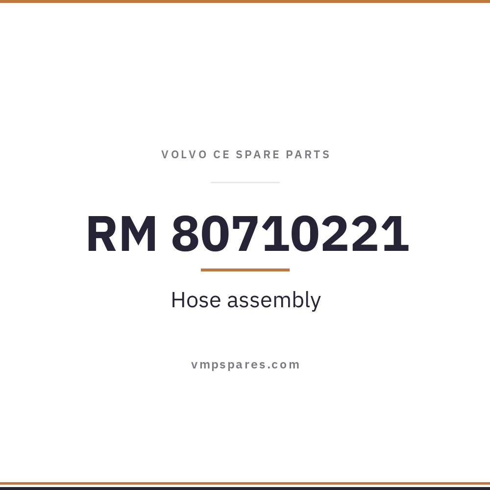 RM 80710221 – Hose assembly