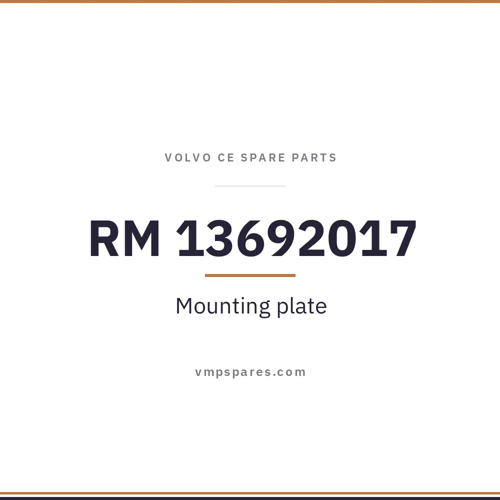 RM 13692017 – Mounting plate
