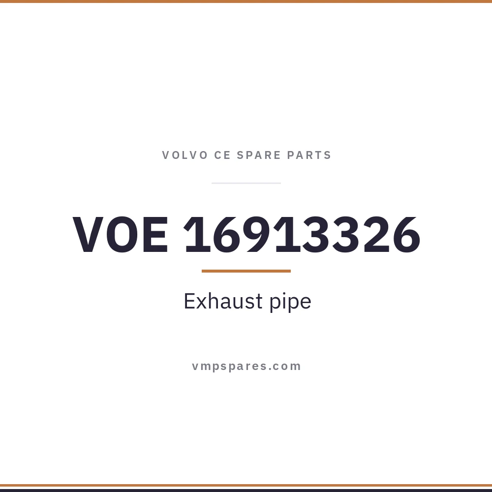 VOE 16913326 – Exhaust pipe
