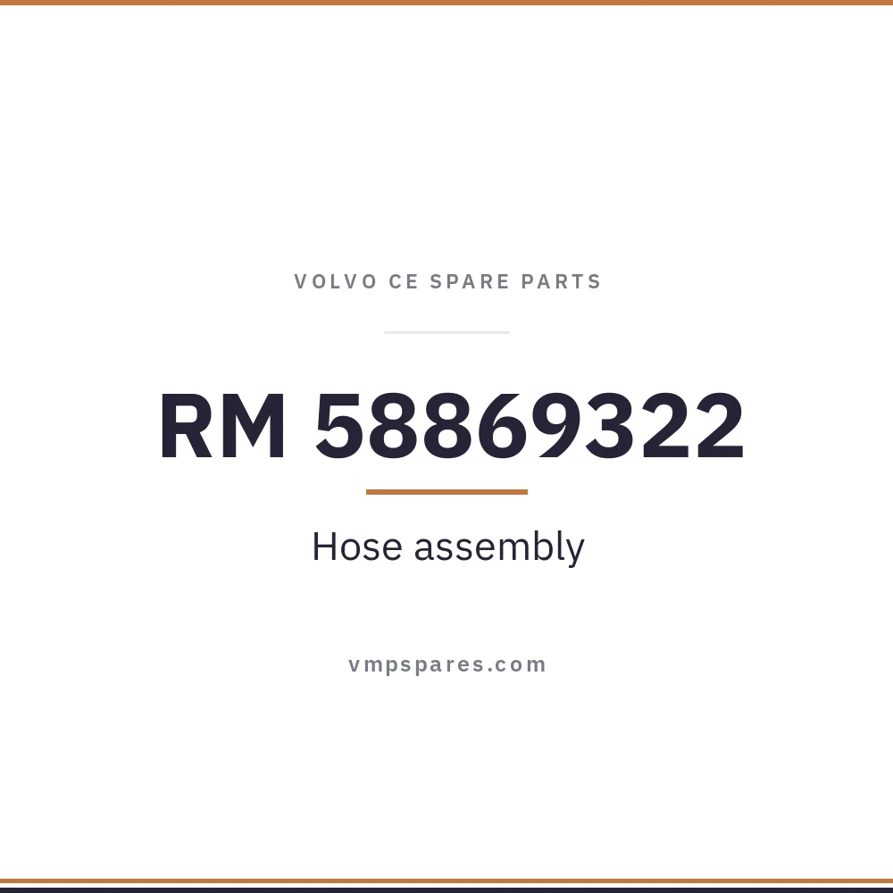 RM 58869322 – Hose assembly