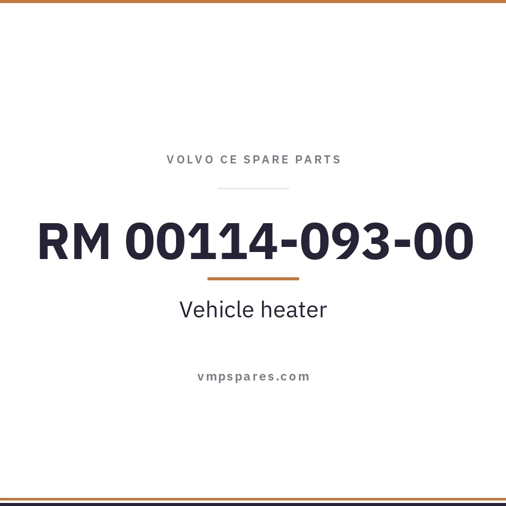 RM 00114-093-00 – Vehicle heater
