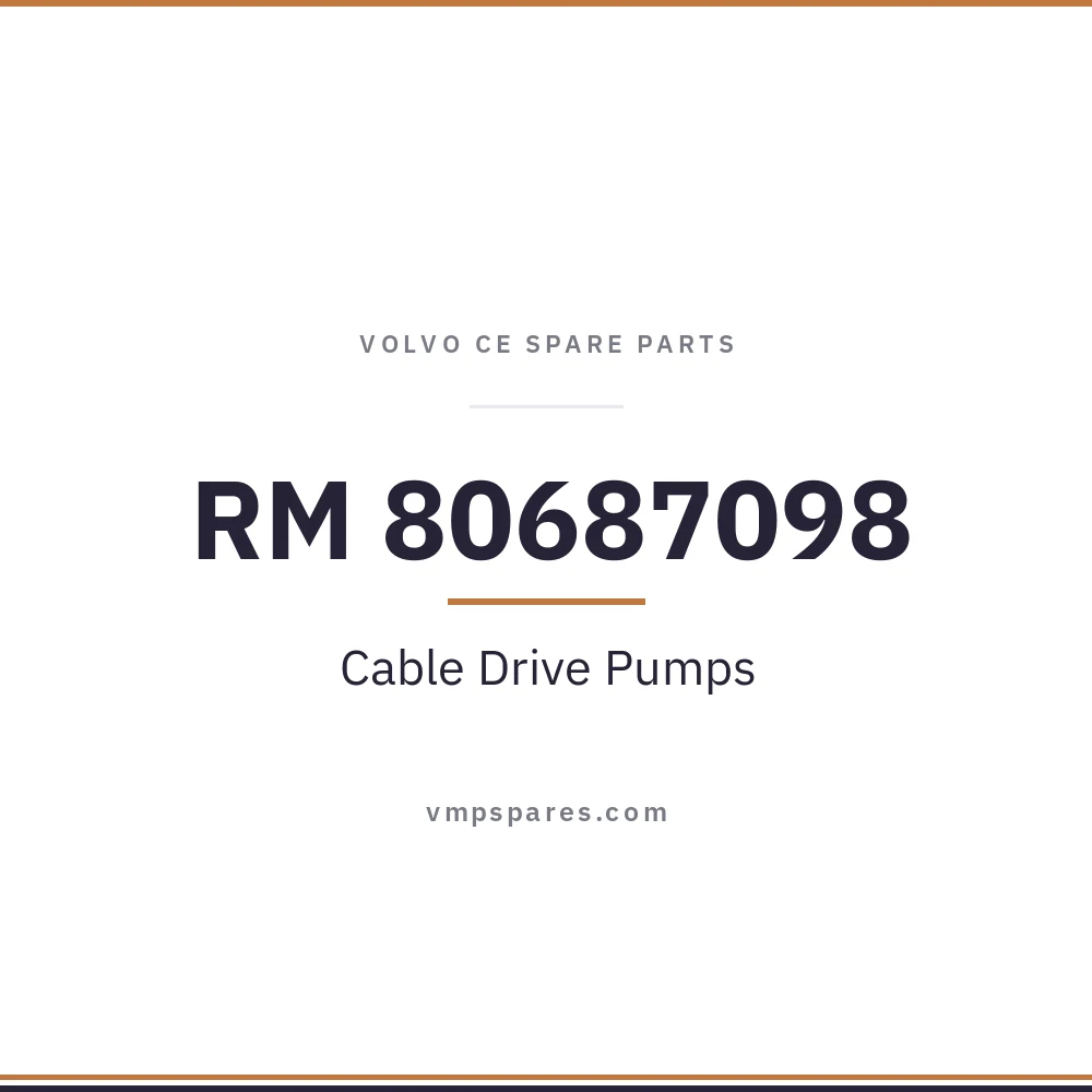RM 80687098 – Cable Drive Pumps