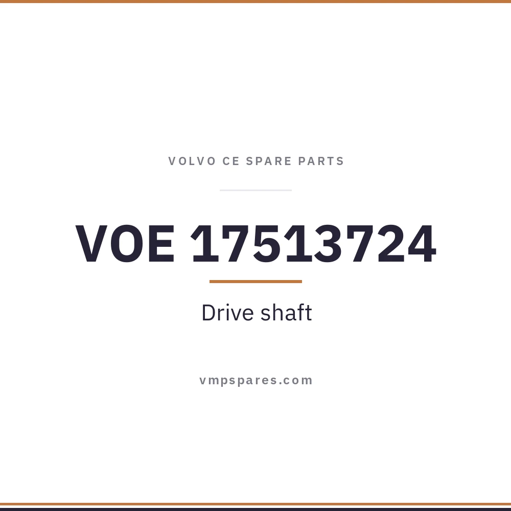 VOE 17513724 – Drive shaft