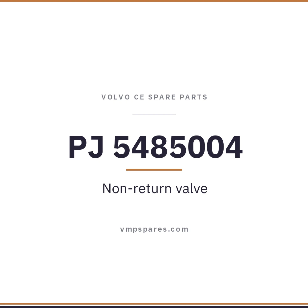 PJ 5485004 – Non-return valve