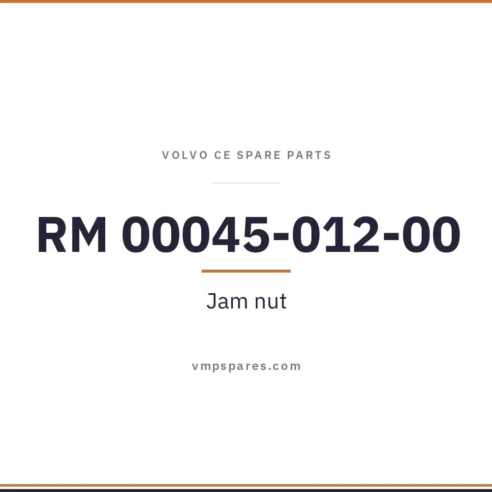 RM 00045-012-00 – Jam nut