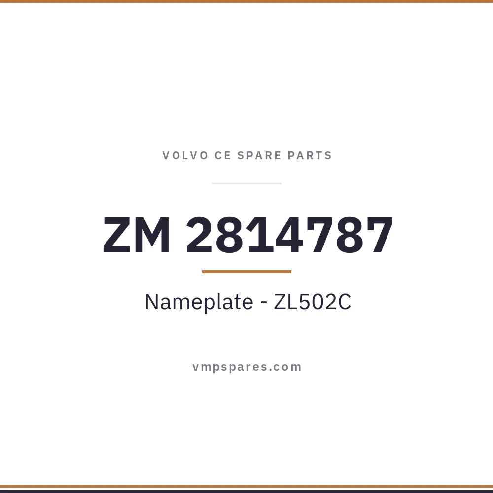 ZM 2814787 – Nameplate – ZL502C
