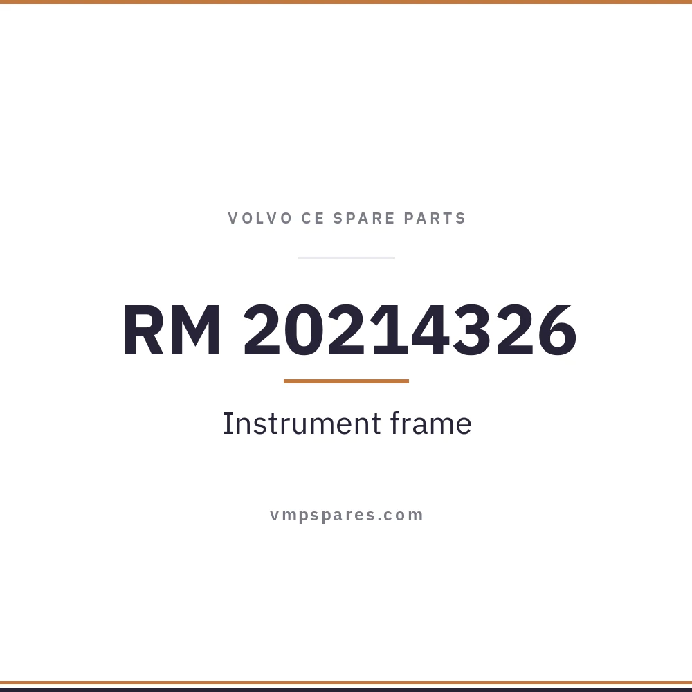 RM 20214326 – Instrument frame