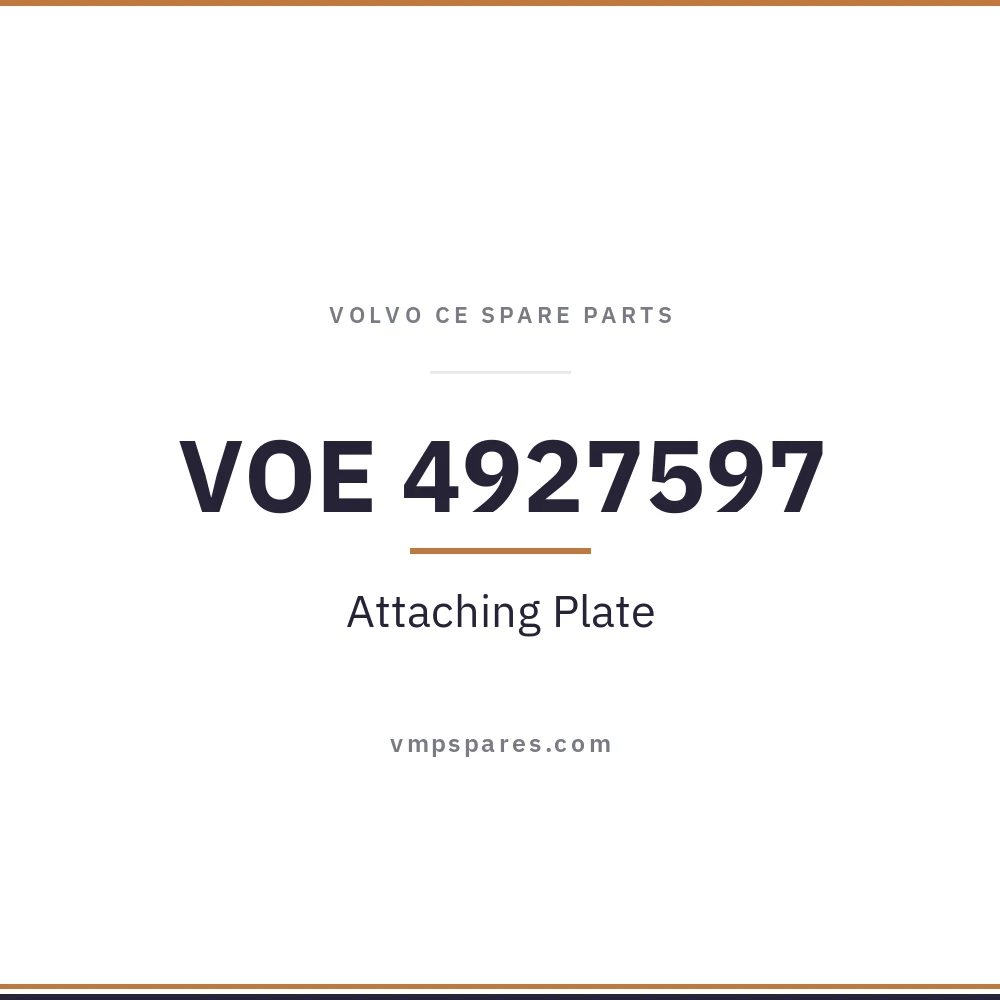 VOE 4927597 – Attaching Plate