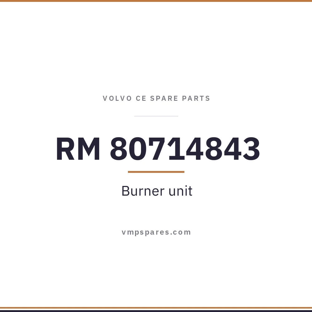 RM 80714843 – Burner unit