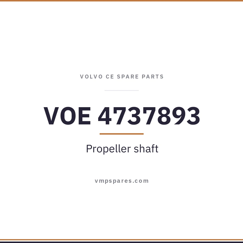 VOE 4737893 – Propeller shaft