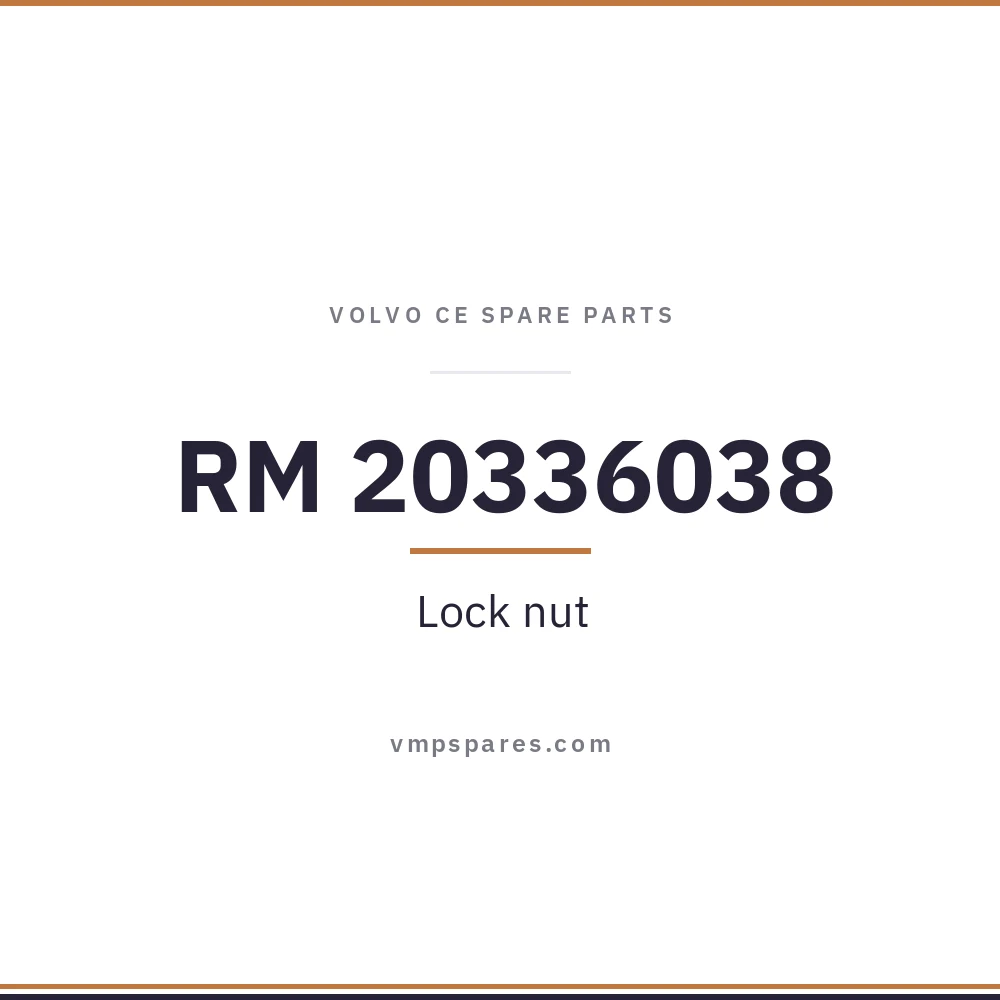 RM 20336038 – Lock nut