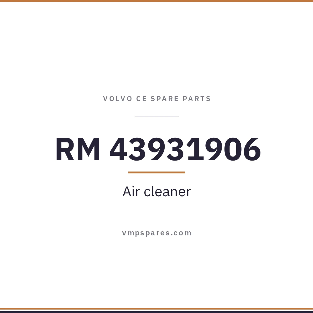 RM 43931906 – Air cleaner