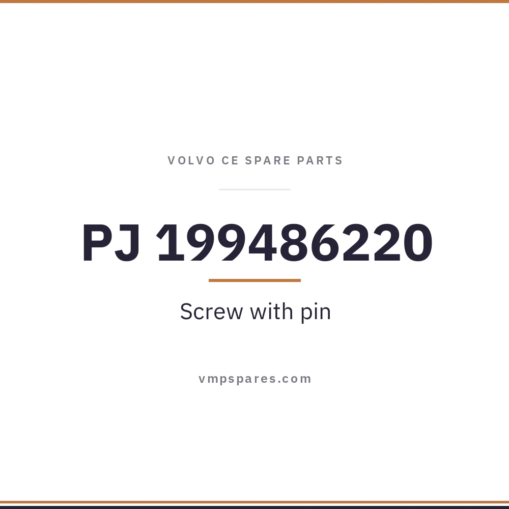 PJ 199486220 – Screw with pin