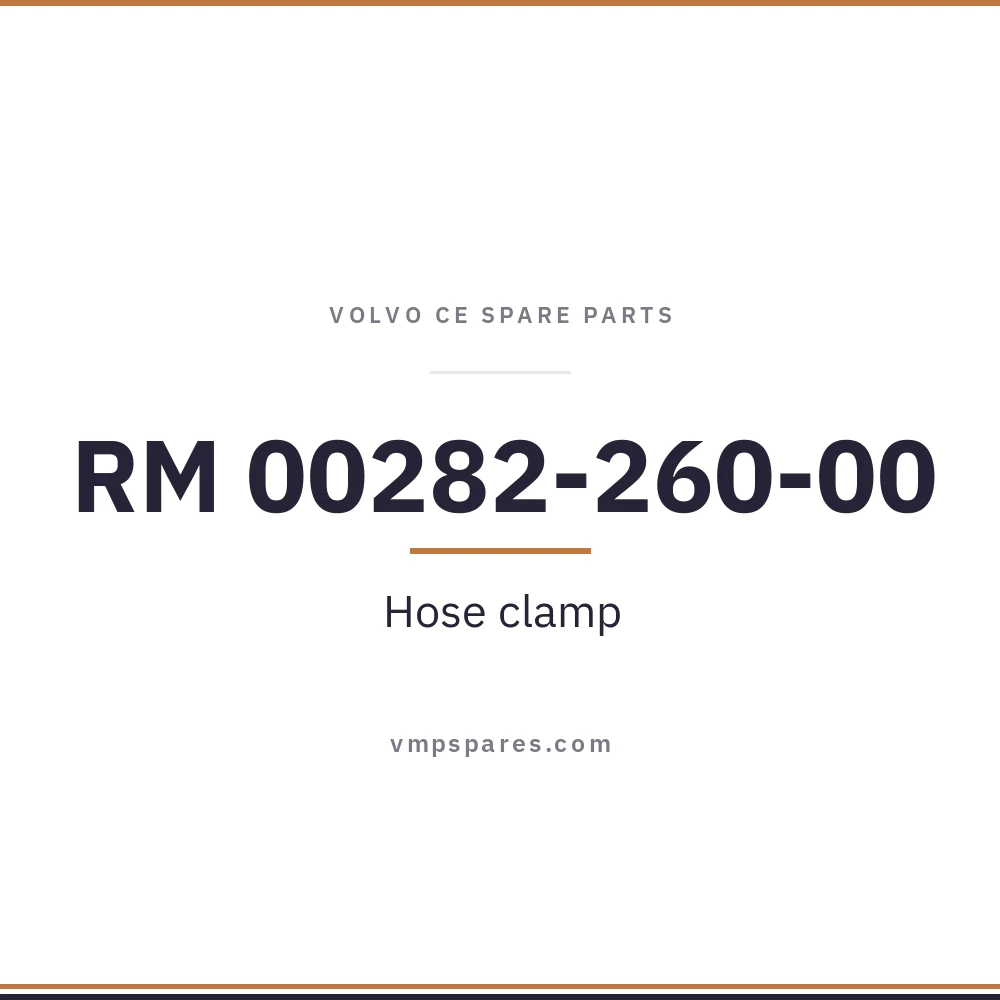 RM 00282-260-00 – Hose clamp
