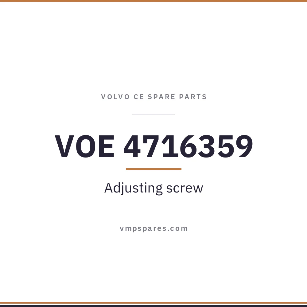 VOE 4716359 – Adjusting screw