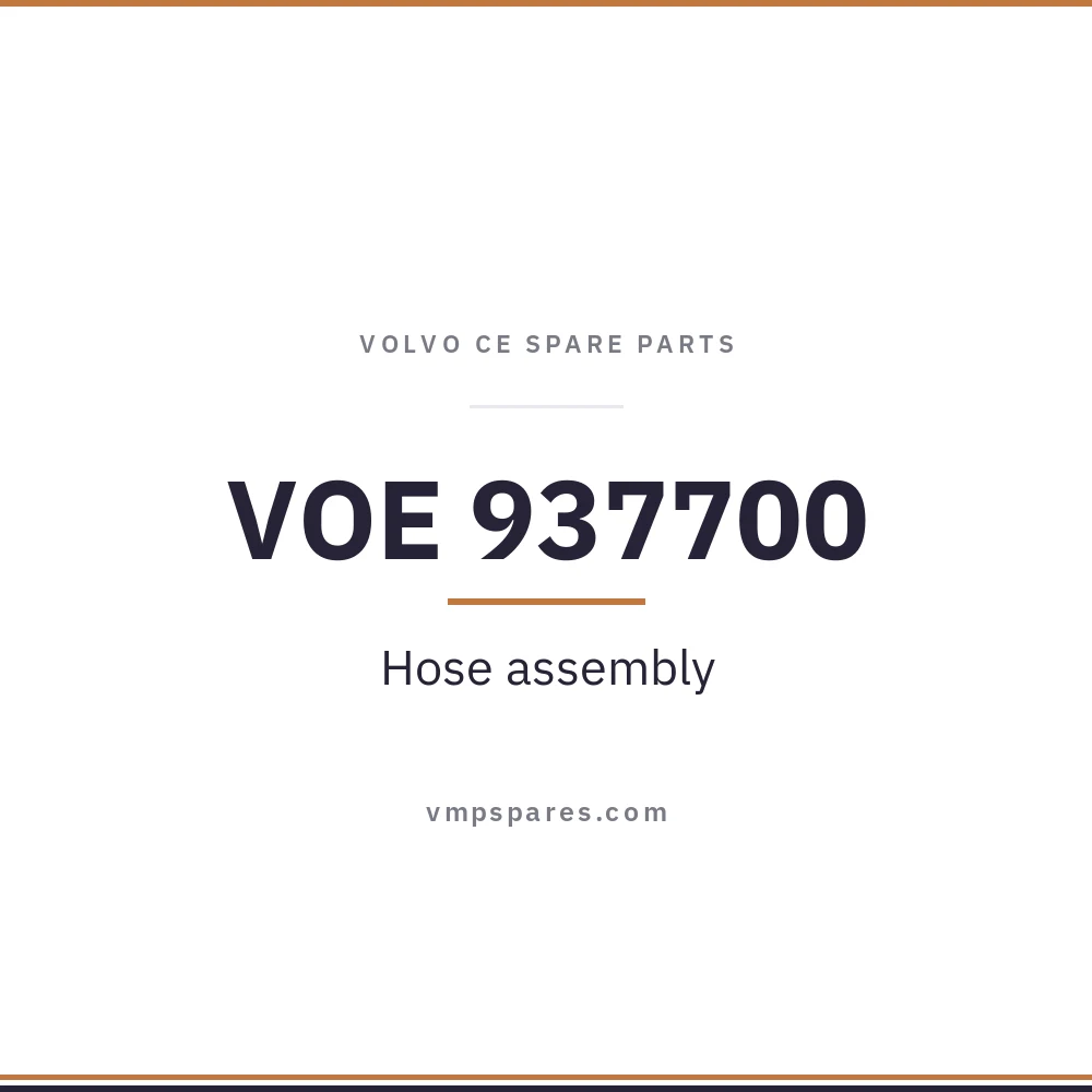 VOE 937700 – Hose assembly