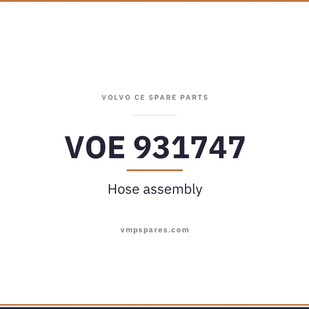 VOE 931747 – Hose assembly
