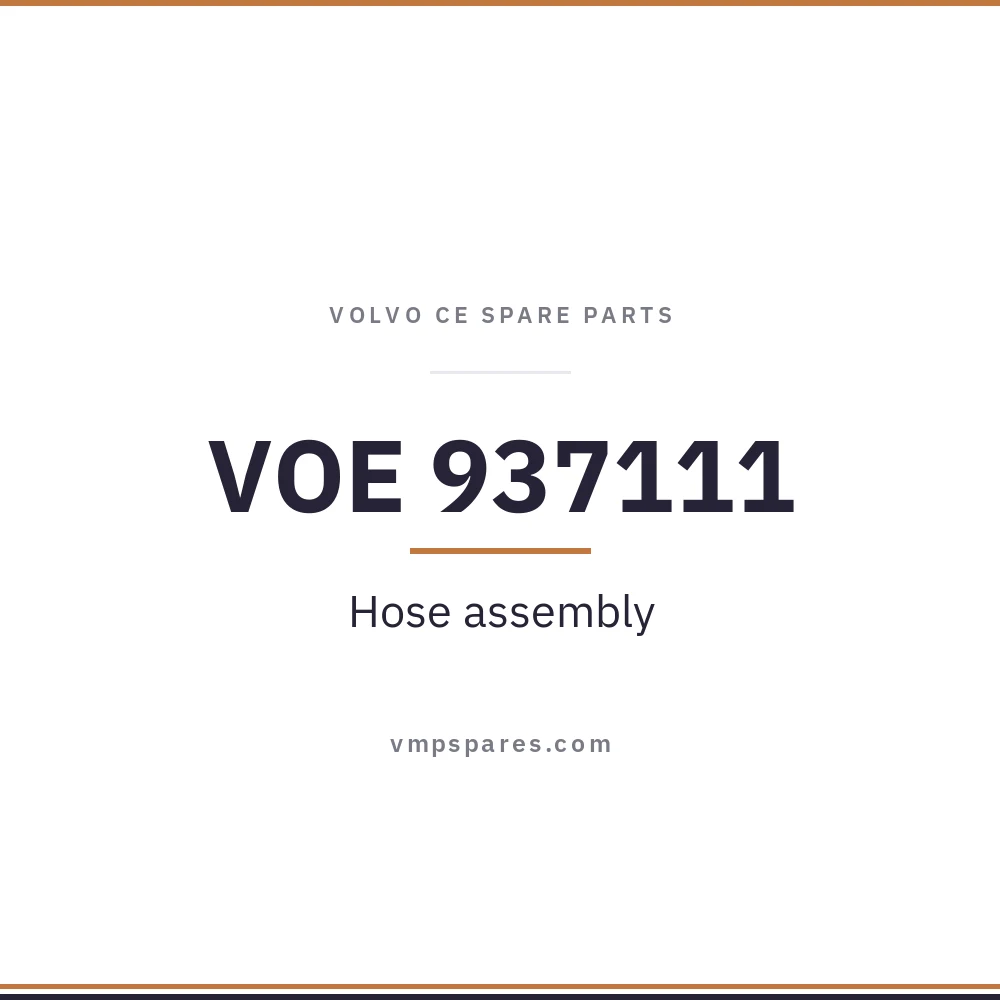 VOE 937111 – Hose assembly