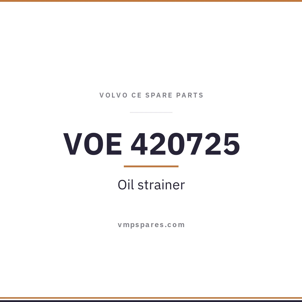 VOE 420725 – Oil strainer
