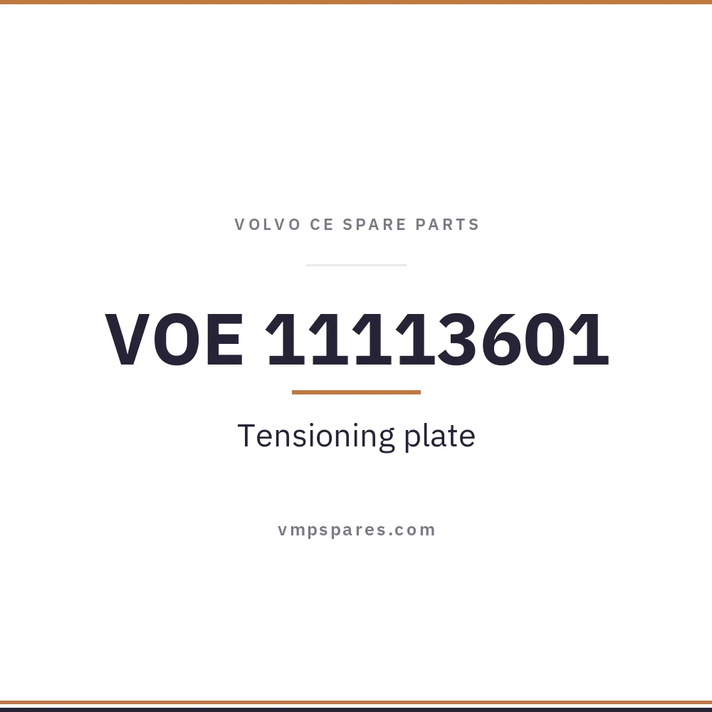 VOE 11113601 – Tensioning plate