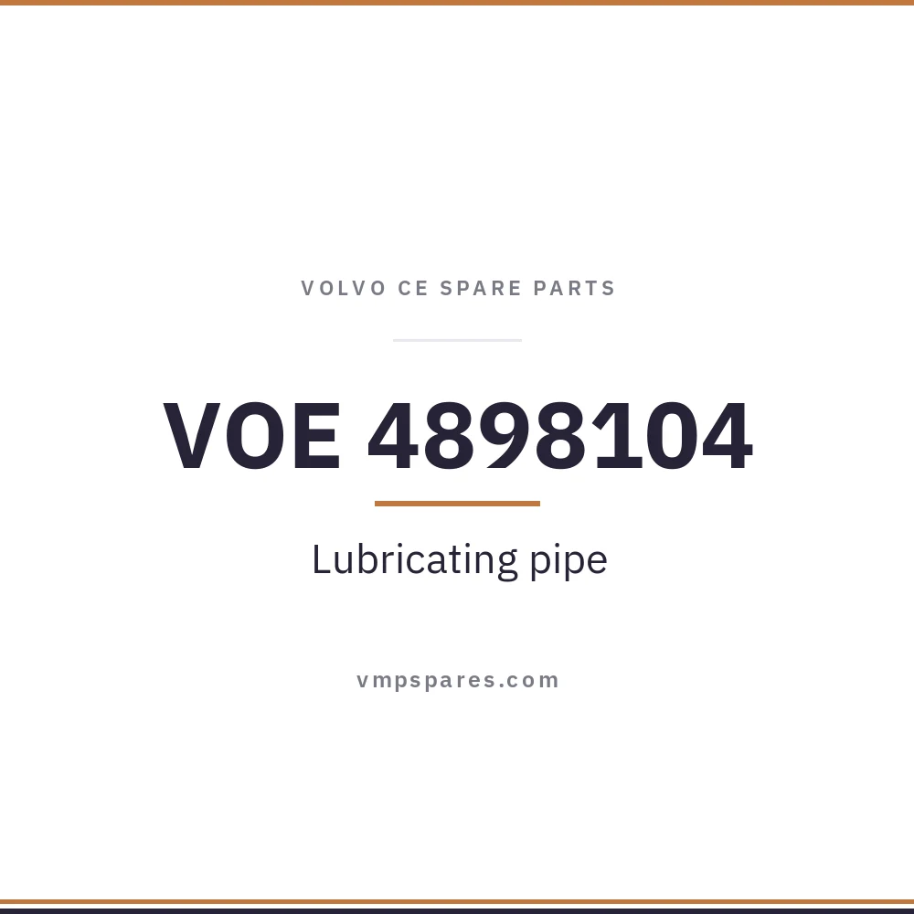 VOE 4898104 – Lubricating pipe