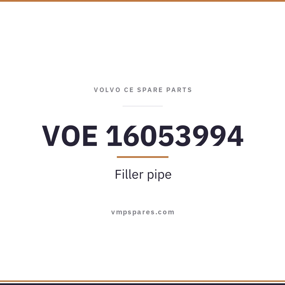 VOE 16053994 – Filler pipe