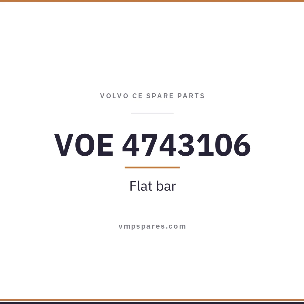 VOE 4743106 – Flat bar