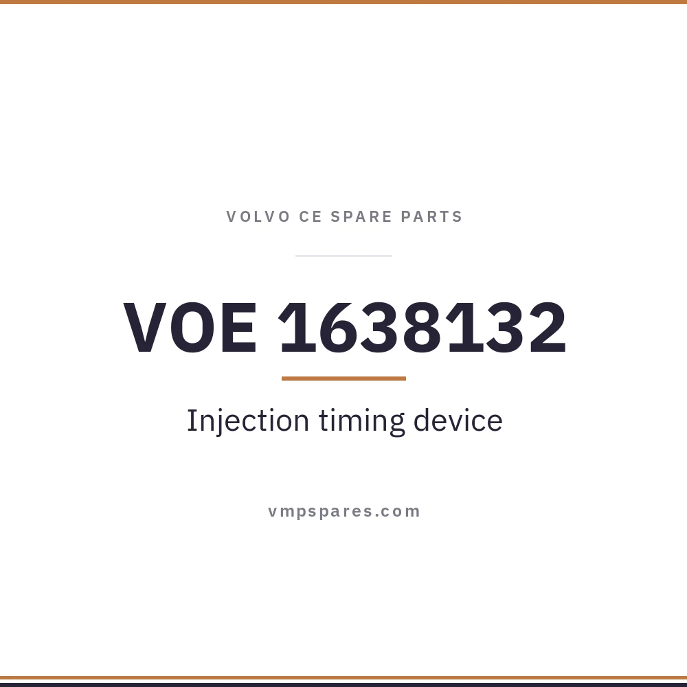 VOE 1638132 – Injection timing device