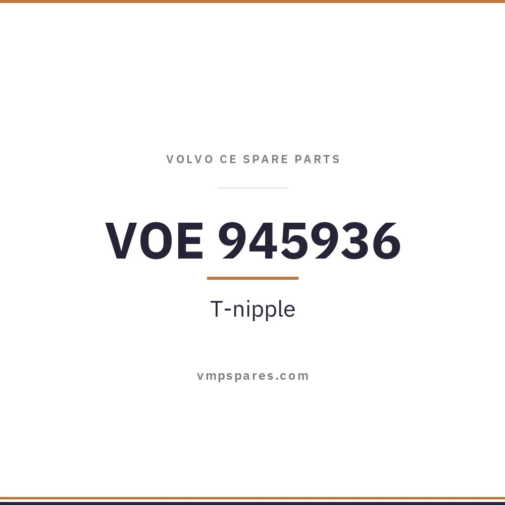 VOE 945936 – T-nipple