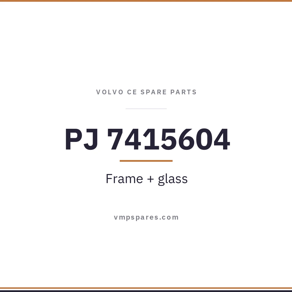 PJ 7415604 – Frame + glass