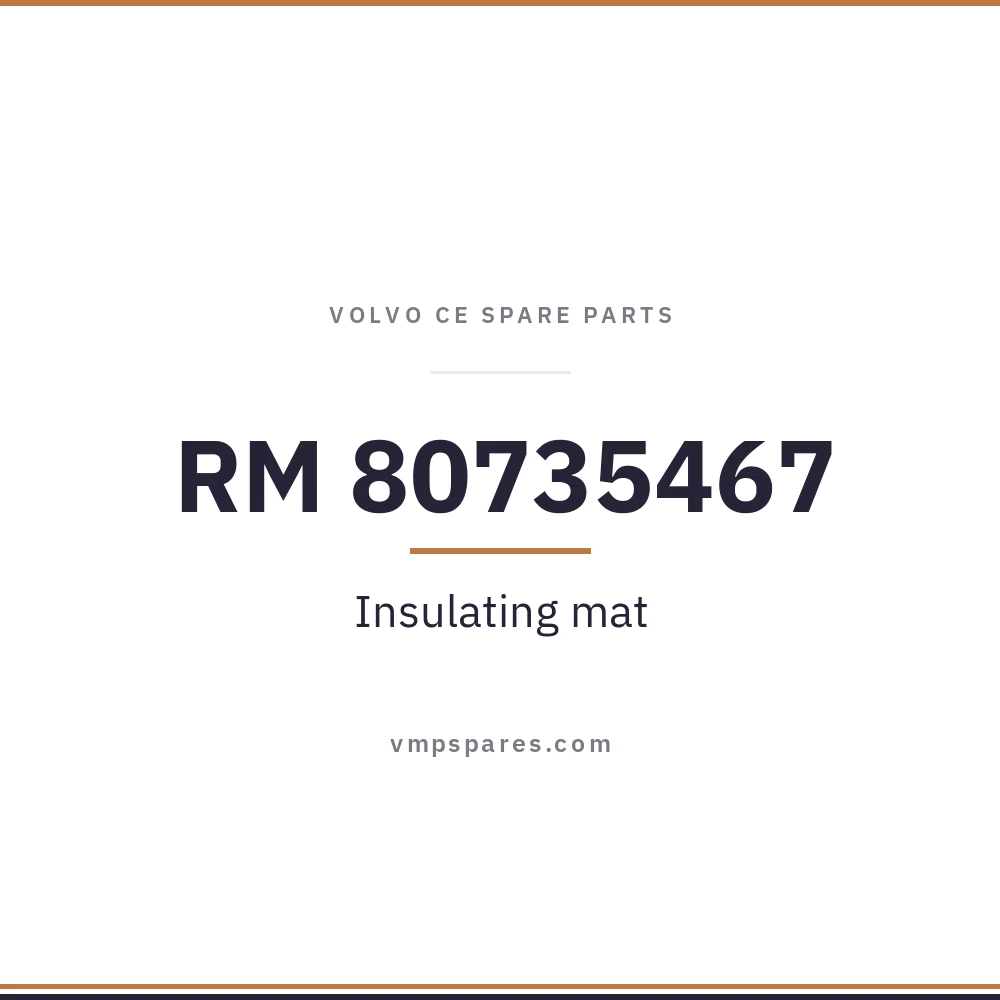 RM 80735467 – Insulating mat