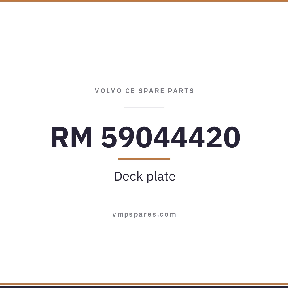 RM 59044420 – Deck plate