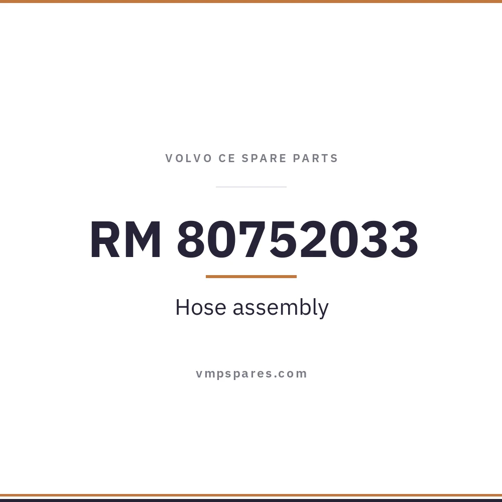 RM 80752033 – Hose assembly