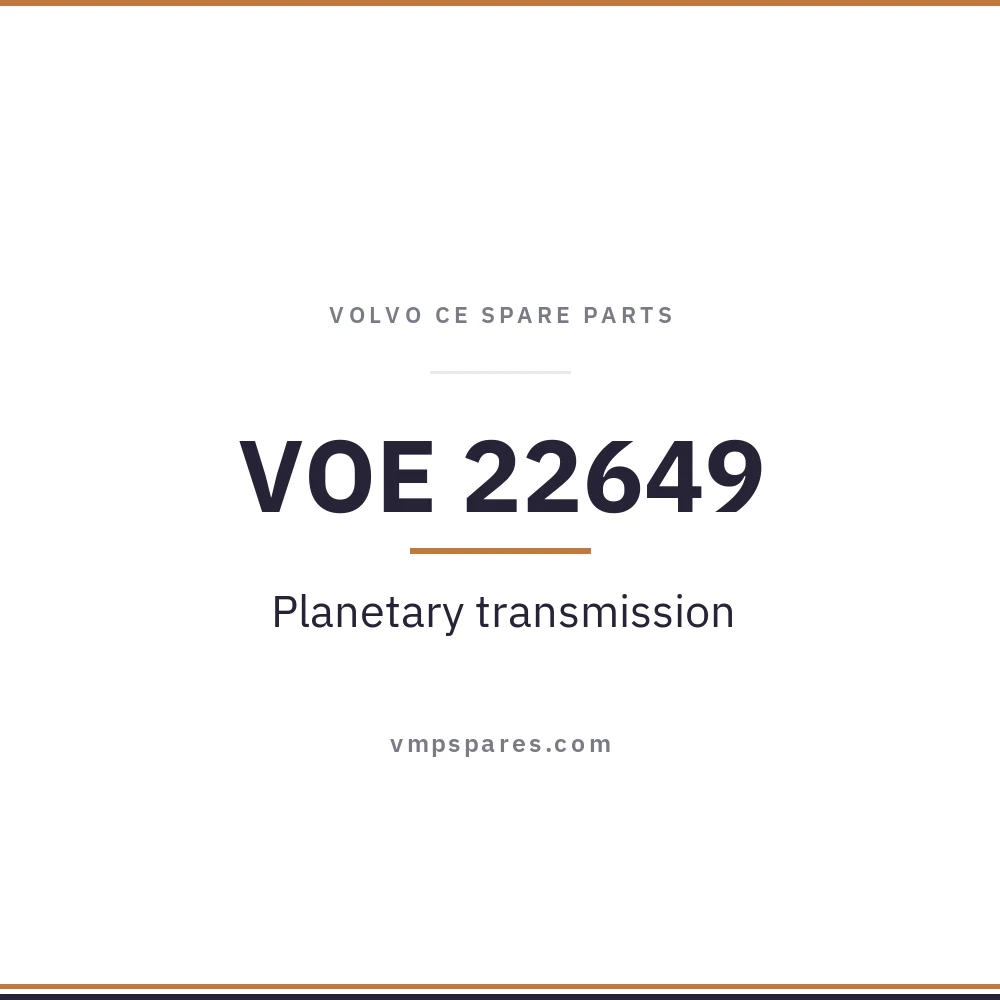 VOE 22649 – Planetary transmission