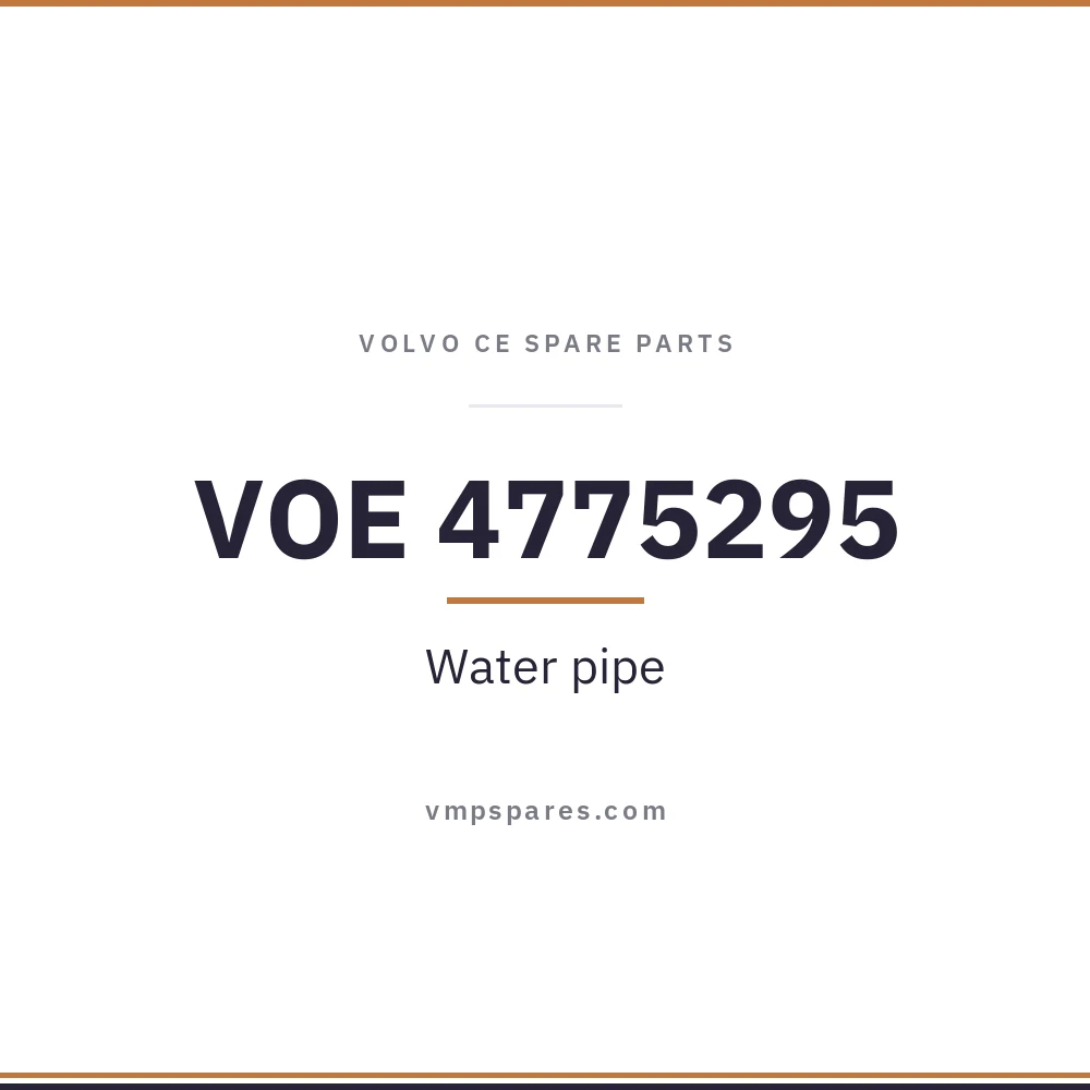 VOE 4775295 – Water pipe