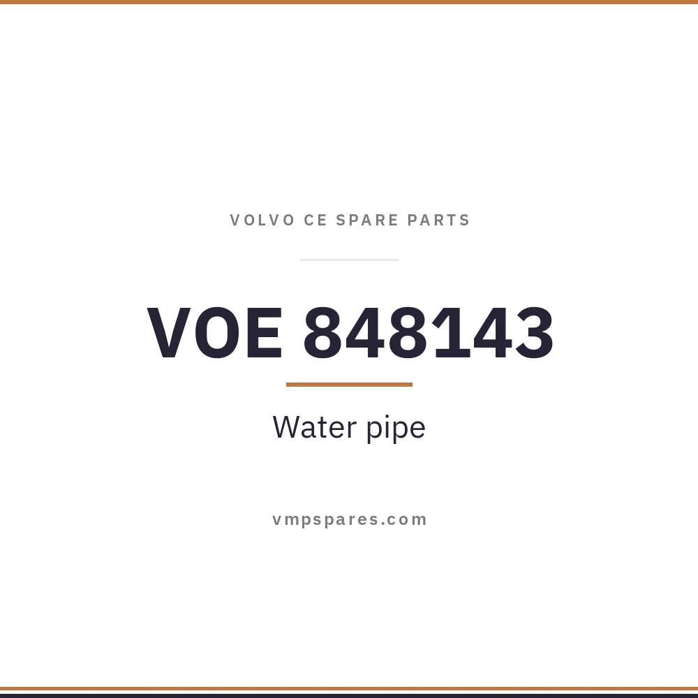 VOE 848143 – Water pipe