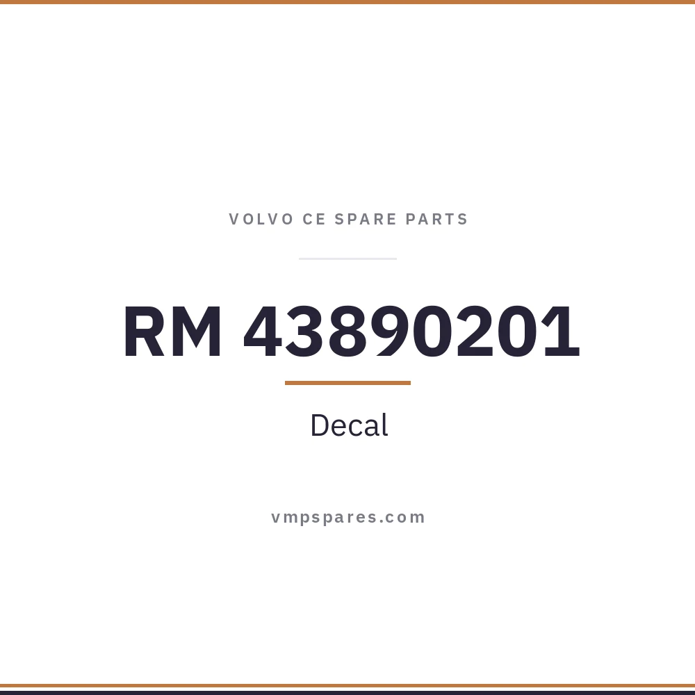RM 43890201 – Decal