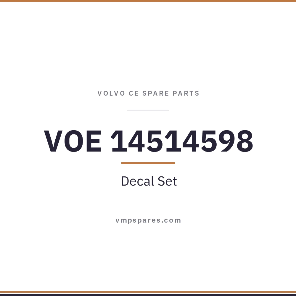 VOE 14514598 – Decal Set