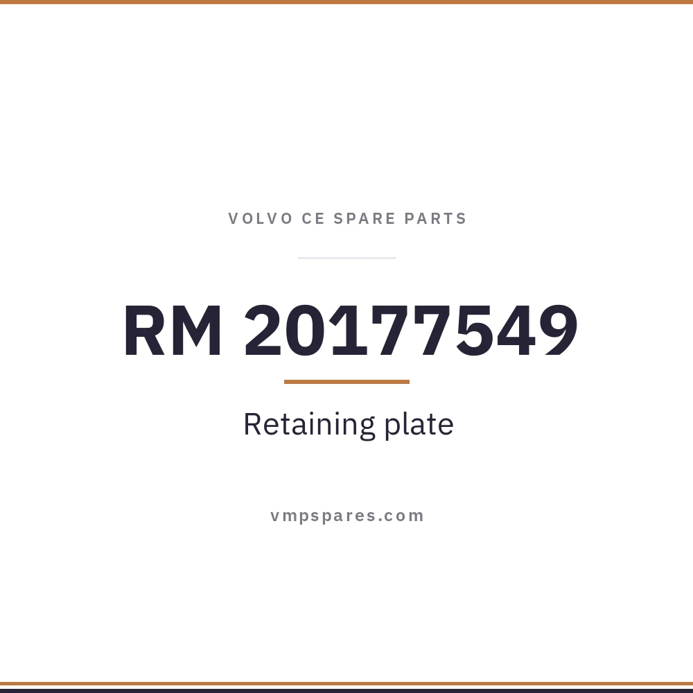 RM 20177549 – Retaining plate