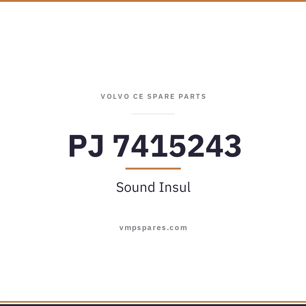 PJ 7415243 – Sound Insul