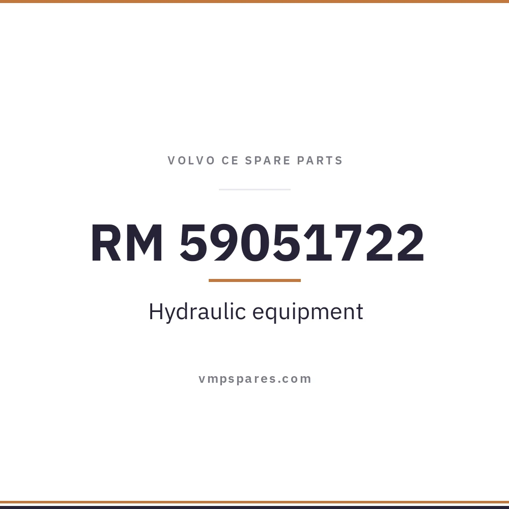 RM 59051722 – Hydraulic equipment